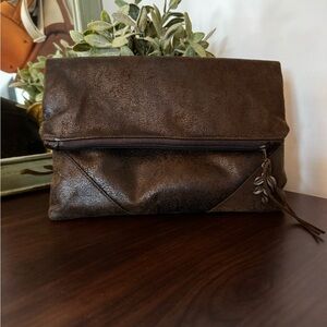 Fold over clutch purse